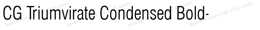 CG Triumvirate Condensed Bold字体转换
